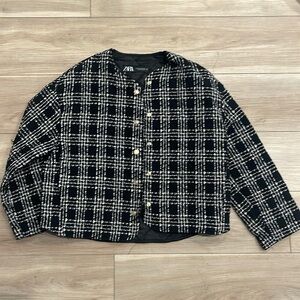 New with tags Zara women’s jacket size xs black and white